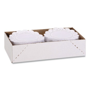 FACILITY MAINTENANCE SUPPLIES | Hoffmaster 500238 10 in. Cambridge Round Lace Doilies - White (1000/Carton)