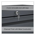 Office Filing Cabinets & Shelves | Alera 25495 36 in. x 18.63 in. x 52.5 in. 4-Drawer Lateral File - Charcoal image number 4