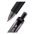 Pens | uni-ball 65940 Signo 0.7 mm Retractable Gel Pen - Black Ink/Silver/Black Barrel/Medium (1-Dozen) image number 4