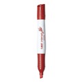 Washable Markers | BIC GDEM11 RED Intensity Low Odor Chisel Tip Dry Erase Marker - Extra-Broad Bullet Tip/Red (1-Dozen) image number 0
