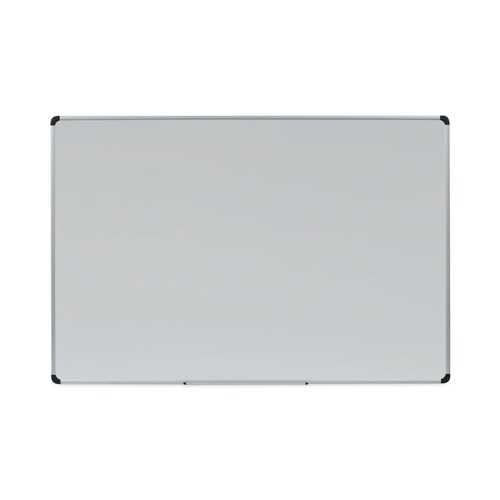 White Boards | Universal UNV43735 72 in. x 48 in. Lacquered Steel Magnetic Dry Erase Marker Board - White Surface, Aluminum/Plastic Frame image number 0
