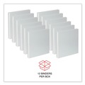Binders | Universal UNV207421PK 11 x 8.5 1 in. Capacity Slant D-Ring View Binder, 3 Rings - White (12/Carton) image number 9