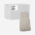 Just Launched | Boardwalk BWK224RCT 24 oz. Rayon Premium Cut-End Wet Mop Heads - White (12/Carton) image number 1