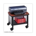 Office Desks & Workstations | Safco 1862BL 20.5 in. x 16.5 in. x 14.5 in. 100 lb Capacity Impromptu 2-Shelf Under-Desk Machine Stand - Cherry/White/Black image number 1