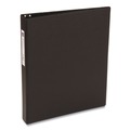Binders | Avery 04301 1 in. Capacity 11 x 8.5 Economy Non-View Binder with 3 Round Rings - Black image number 2