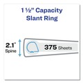 Back to School Sale | Avery 17142 3 Slant Rings 1.5 in. Capacity 11 in. x 8.5 in. TouchGuard Protection Heavy-Duty View Binders - White image number 6