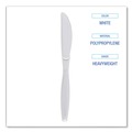 Cutlery | Boardwalk BWKKNIFEHWPPWH Heavyweight Polypropylene Knife - White (1000/Carton) image number 5