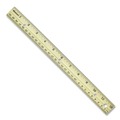 Office & Office Supplies | Westcott 10702 12 in. Long 3-Hole Punched Wood Ruler English and Metric With Metal Edge image number 1