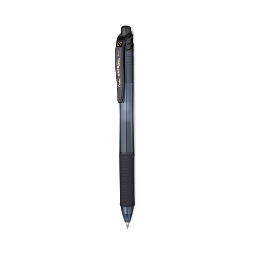 Pens | Pentel BL107ASW2 0.7 mm EnerGel-X Gel Pen - Medium/Black Ink/Smoke/Black Barrel (24/Pack) image number 0