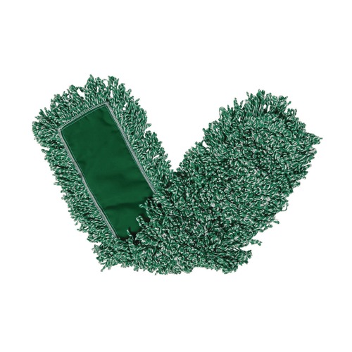 Mops | Rubbermaid Commercial FGJ85700GR00 48 in. x 5 in. Microfiber Looped-End Dust Mop Heads - Green (12/Carton) image number 0