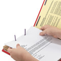 File Folders | Smead 26783 2 in. Expansion End Tab Pressboard Classification Folders with 6 SafeSHIELD Fasteners - Letter Size/Bright Red (10/Box) image number 4