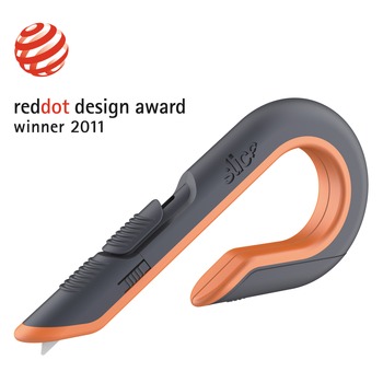 slice 10400 1.29 in. Carbon Steel Blade 7 in. Nylon Handle Replaceable Double Sided Box Cutters - Gray/Orange