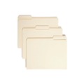 File Folders | Smead 10334 0.75 in. Expansion Reinforced 1/3-Cut Tab 11-pt Manila File Folders - Letter Size/Manila (100/Box) image number 0
