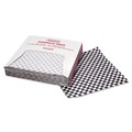  | Bagcraft P057800 12 in. x 12 in. Grease-Resistant Paper Wraps and Liners - Black Check (5000/Carton) image number 0