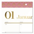 Notebooks & Pads | AT-A-GLANCE 1606705 17.75 in. x 11 in. 12-Month (Jan-Dec 2026) Workstyle Compact Deskpad - White Sheets/Pink Headband/Clear Corners image number 1