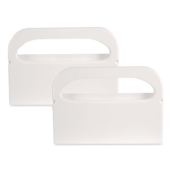 Boardwalk BWKKD100 16 in. x 3 in. x 11.5 in. Toilet Seat Cover Dispenser - White (2/Box)