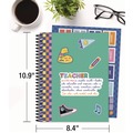 Notebooks & Pads | Carson-Dellosa 105050 11 in. x 8.5 in. 2-Page Spread We Stick Together Theme Weekly/Monthly Teacher Planner - Multicolor Cover image number 1
