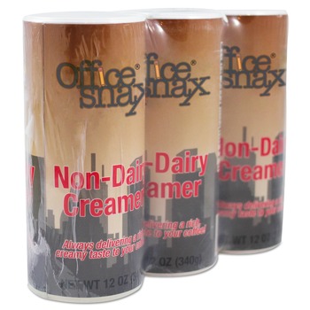 FOOD CONDIMENTS | Office Snax OFX00020G 12 oz Canister Reclosable Powdered Non-Dairy Creamer (3/Pack)