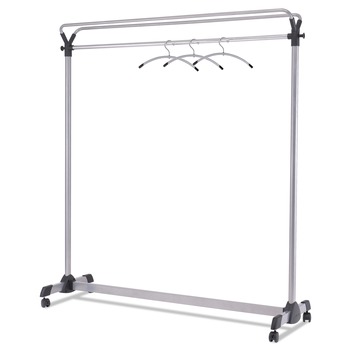 Alba PMGROUP3 63.5w x 21.25d x 67.5h Large Capacity Garment Rack - Black/Silver