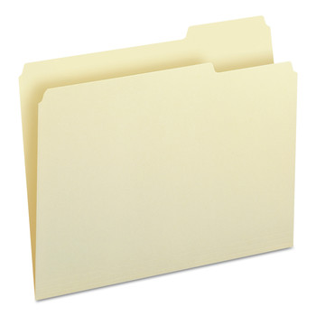 Smead 10333 Interior File Folders with 1/3-Cut Right Tabs - Letter, Manila (100/Box)