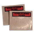 Envelopes & Mailers | Quality Park QUA46896 4.5 x 5.5 Self-Adhesive Top-Print Front Packing List Envelope - Clear/Orange (1000/Carton) image number 2