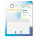 Flash Cards | Rolodex 67558 2.25 in. x 4 in. Plain Unruled Refill Card - White (100/Pack) image number 1