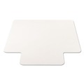 Office Chair Mats | Deflecto CM21112 EconoMat 36 in. x 48 in. Lipped Flat Packed All Day Use Chair Mat for Hard Floors - Clear image number 2