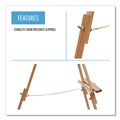 Easels | MasterVision FLX06203MV 60 in. High Wood/Brass Display Tripod Easel - Oak image number 3