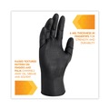 Disposable Gloves | Ansell 49278 9.5 in. Long 6 mil Thick G10 Powder-Free Kraken Grip Nitrile Gloves - X-Large, Black (900/Carton) image number 2