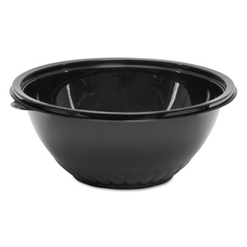 BOWLS AND PLATES | WNA WNA APB160BL Caterline Pack n' Serve 160 oz. 12 in. x 5 in. Plastic Bowls - Black (25/Carton)
