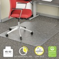 Office Chair Mats | Alera CM1J232ALEPL 45 x 53 Occasional Use Studded Chair Mat for Flat Pile Carpet - Clear image number 7