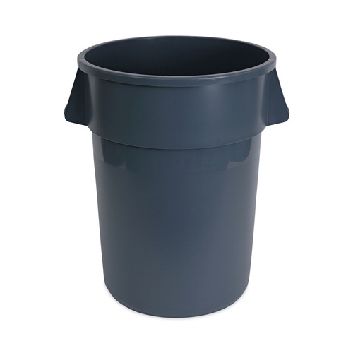 Trash & Waste Bins | Boardwalk 3485199 44-Gallon Round Plastic Waste Receptacle - Gray image number 0