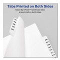 Dividers & Tabs | Avery 11920 11 x 8.5 Avery Style Preprinted Legal Exhibit Side 10-Tab Index Dividers - White (25/Pack) image number 1