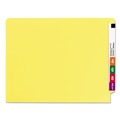 File Folders | Smead 25940 0.75 in. Expansion Heavyweight Colored End Tab 2-Fastener Folders - Letter Size/Yellow Exterior (50/Box) image number 2