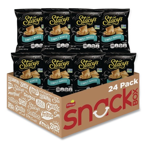 Snacks | Stacy's QUA49650 1.5 oz Bag Pita Chips - Original (24/Carton) image number 0