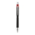 Pens | uni-ball 73834 Jetstream 1 mm Retractable Hybrid Gel Pen - Red Ink/Black/Silver/Red Barrel/Bold (1-Dozen) image number 1