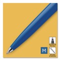Pens | Parker 2076052 0.7 mm Medium Jotter Retractable Ballpoint Pen - Blue Ink, Royal Blue/Chrome Barrel image number 2