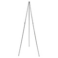 Easels | Quartet 29E 62.38 in. Maximum Height Steel Full Size Instant Easel - Black image number 0