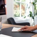 Desktop Organizers | Smead 64828 36in. x 17in. Vegan Leather Desk Pads - Charcoal image number 3