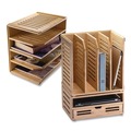 File Folders | Officemate 71006 Bamboo Magazine File 14.09 x 14.41 x 14.41 Brown image number 4