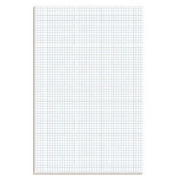 Ampad 22-037 11 in. x 17 in. Sheets Standard 15 lbs. Bond 4 sq./in. Quadrille Rule Pads - White (1-Pad)