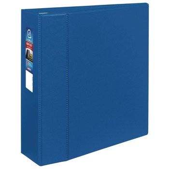 Avery 79884 3 Locking One Touch EZD Rings 4 in. Capacity 11 in. x 8.5 in. Heavy-Duty Non-View Binder with DuraHinge - Blue