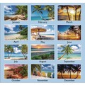 Bulletin Boards | AT-A-GLANCE DMWTE828 12-Month (Jan to Dec): 2026 15 in. x 12 in. Tropical Escape Photography Tropical Escape Wall Calendar - Pale Blue/Multicolor Sheets image number 2