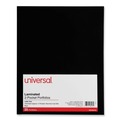 Report Covers & Pocket Folders | Universal UNV56416 11 in. x 8.5 in. Laminated Two-Pocket Folder with 100-Sheet Capacity - Black (25/Pack) image number 0
