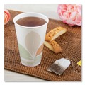 Labor Day Sale | SOLO 316PLA-J7234 Bare Eco-Forward 16 oz. PLA Leaf Design Paper Hot Cups - White/Green/Orange (1000/Carton) image number 6