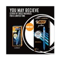 Just Launched | BIC RLC11 BLU Gel-ocity 0.7 mm Medium Gel Pen - Blue Ink/Translucent Blue Barrel (1-Dozen) image number 3