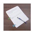 Page Flags | Universal UNV99009 Deluxe "Initial Here" Message Arrow Flags - Blue (100/Pack) image number 2
