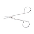 Back to School Sale | First Aid Only FAE-6004 4.5 in. Long Scissors - Straight Nickel Handle image number 0