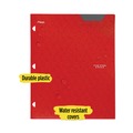 File Folders | Five Star 38049 11 in. x 8.5 in. Two-Pocket Stay-Put Plastic Folder - Assorted (4/Pack) image number 10
