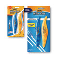 Office & Office Supplies | BIC WOELP21 Wite-Out Brand Exact Liner 0.2 in. x 236 in. Non-Refillable Correction Tape - Blue/Orange Applicators (2/Pack) image number 4